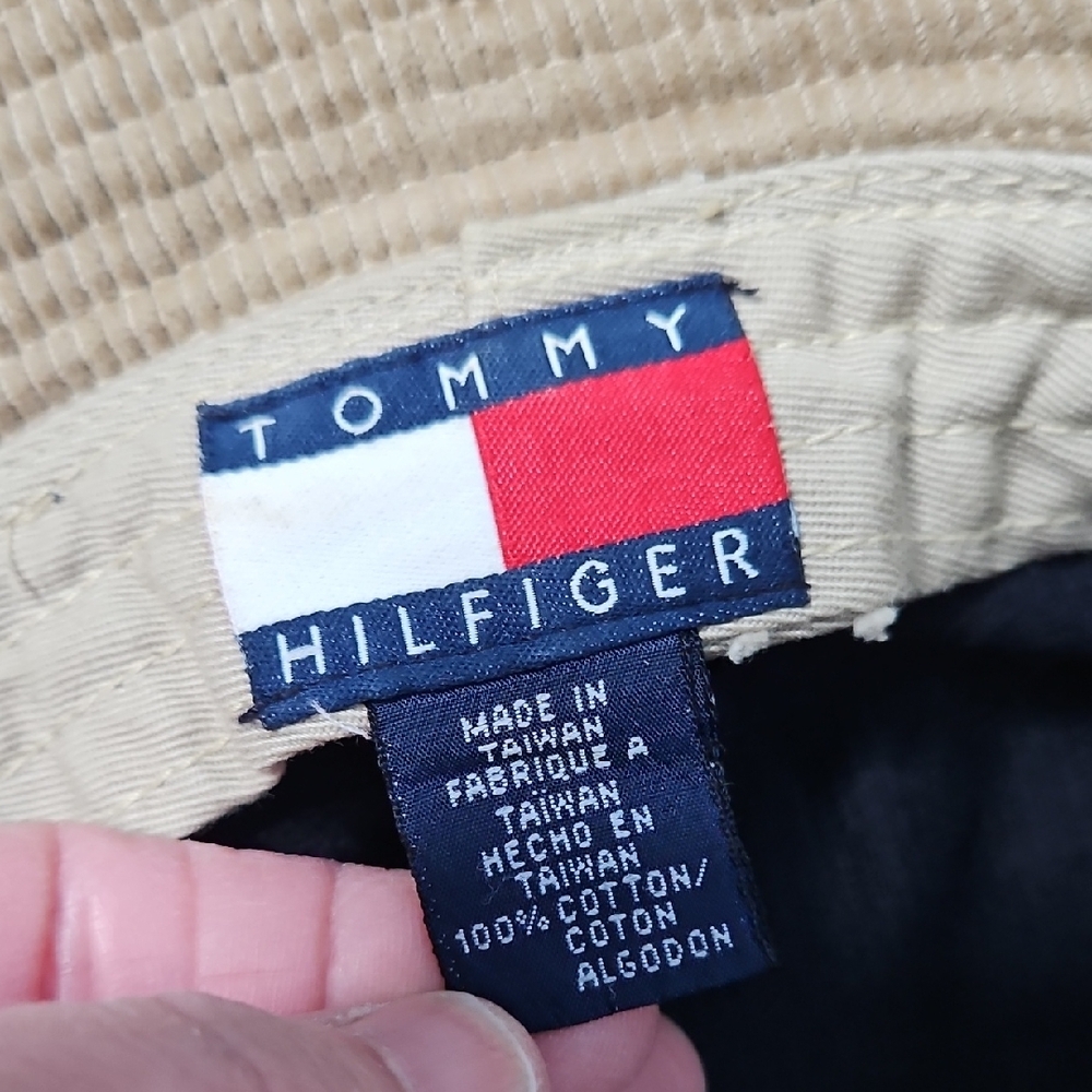 Tommy Hilfiger Vintage Black Corduroy Bucket Hat - Picture 6 of 7